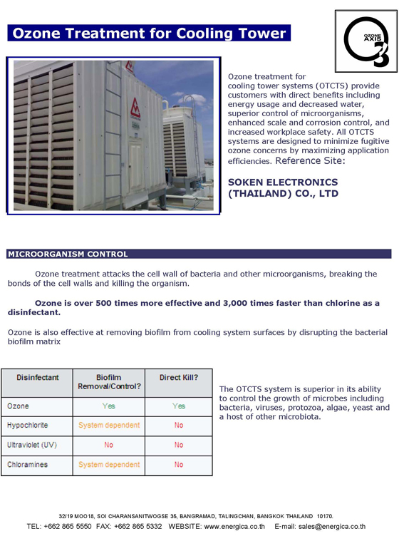 ozone for cooling tower